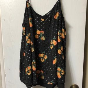 Dot and nectarine double swing cami